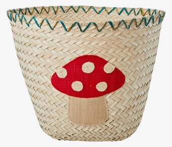Bild av unik förvaringskorg med flugsvampsdesign