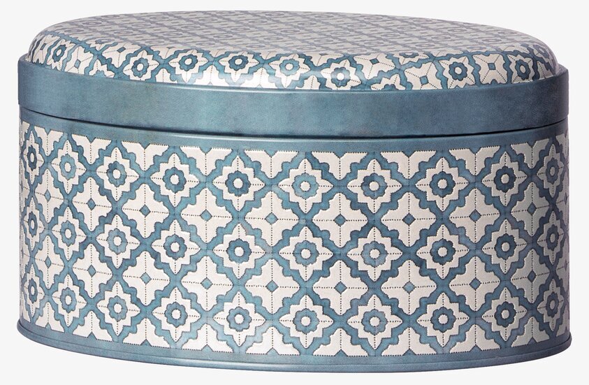 Plåtburk Sweet Delight från Maileg med geometriskt mönster