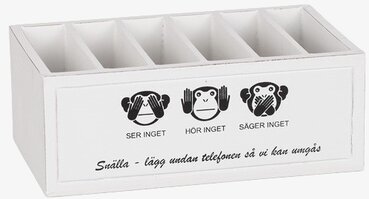 Trälåda Mobiler Vit från Different Design med fem fack