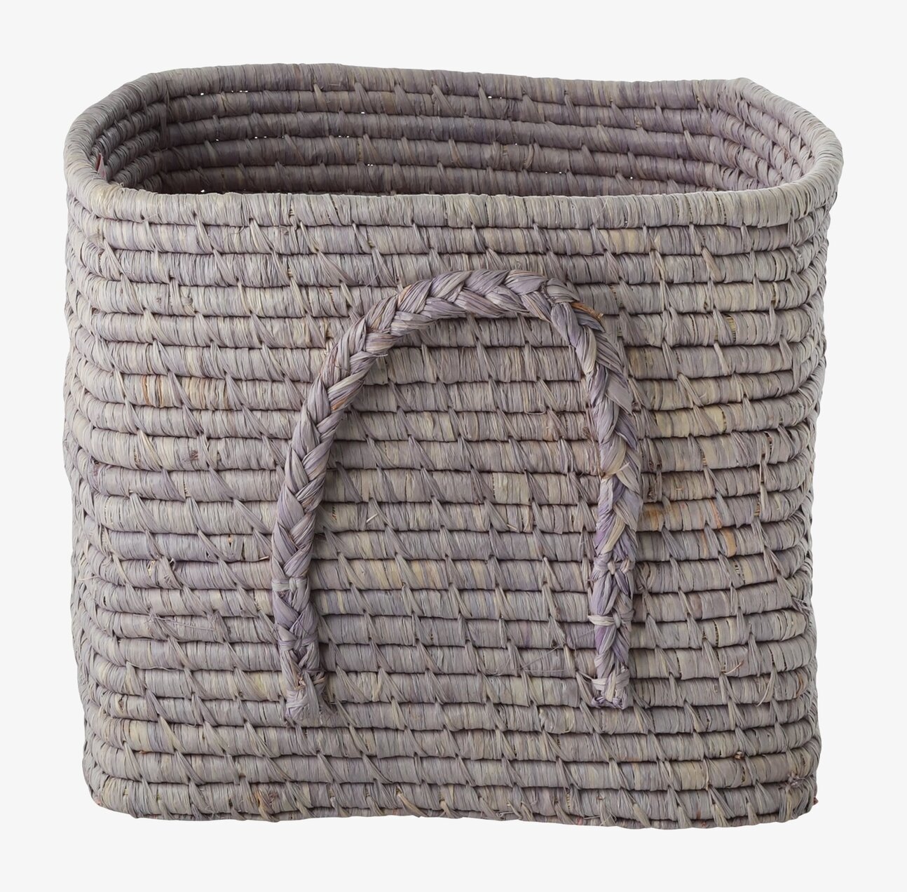 Bild av lavendelfärgad förvaringskorg med handtag