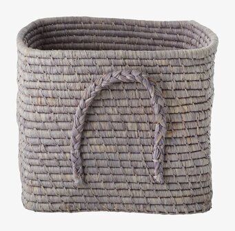 Bild av lavendelfärgad förvaringskorg med handtag