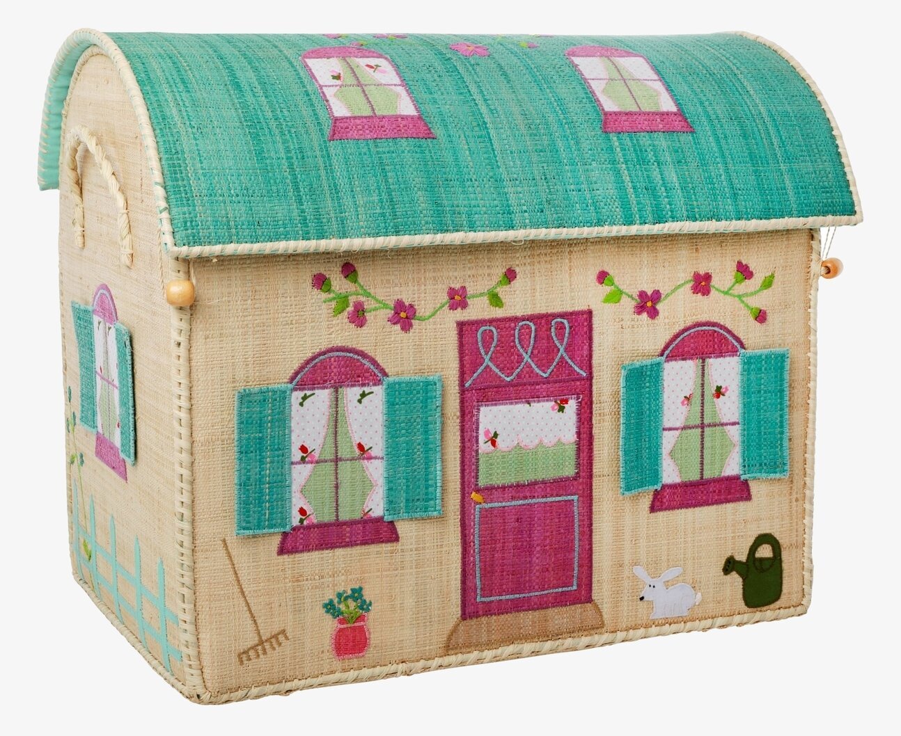 Förvaringskorg House Large från Rice, utformad som ett hus