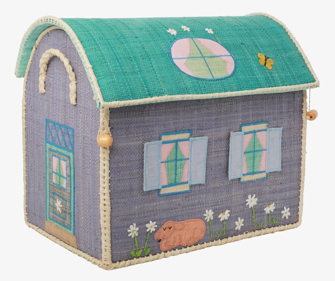 Förvaringskorg House Small från Rice med charmig husdesign