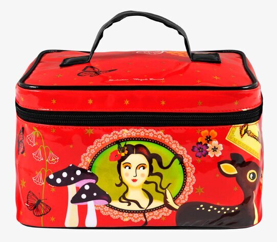 Bild av sminkväska med färgglad och fantasifull design