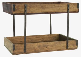 Bild av tvåvåningsbricka med rustik och industriell stil