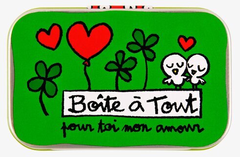 Plåtburk Allt smått grön från Derriére la porte