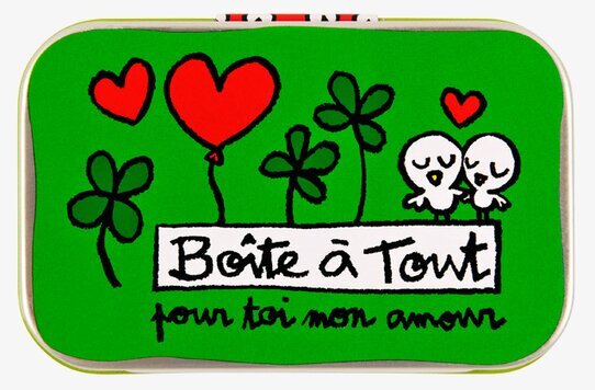 Plåtburk Allt smått grön från Derriére la porte