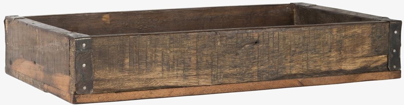 Trälåda Metallbeslag Unika från IB Laursen i rustikt trä
