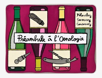 Plåtburk Vin vinröd från Derriére la porte med vintillbehör