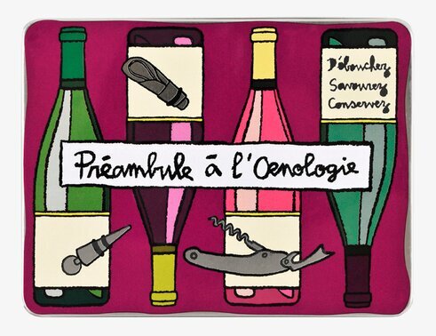 Plåtburk Vin vinröd från Derriére la porte med vintillbehör