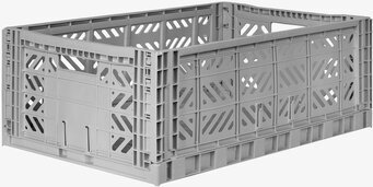 Bild av stilren grå förvaringsback med ventilation