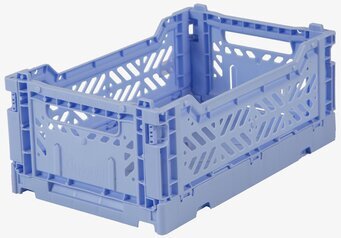 Bild av babyblå förvaringsback med stil och funktion