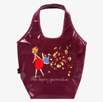 Bild av elegant shoppingväska med livfull design