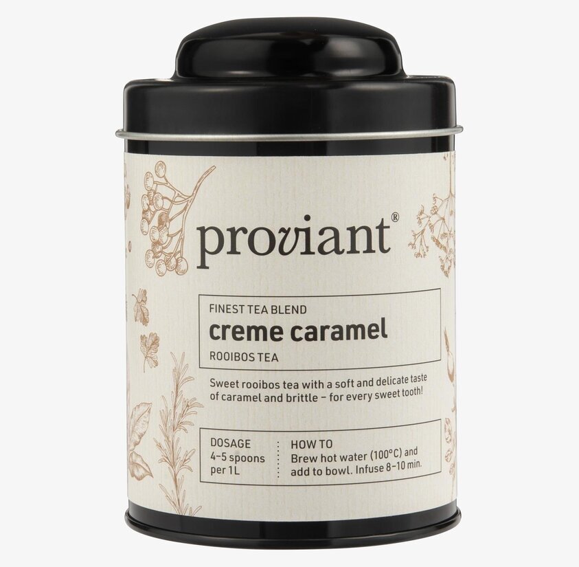 Te Rooibos Creme Caramel från IB Laursen i stilren burk