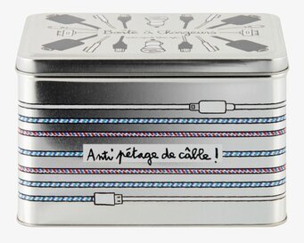 Plåtburk Laddare från Derriére la porte för kablar