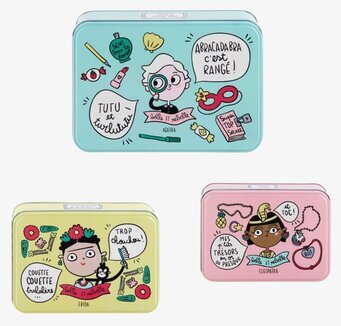 Plåtburk Accessoarer, Set om 3 st från Derriére la porte