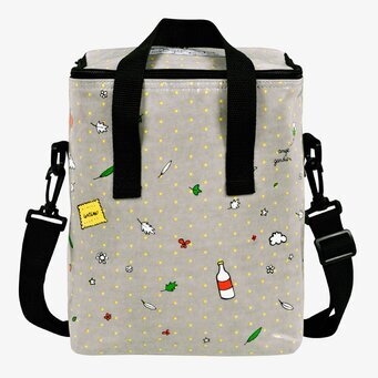Bild av stilren och lekfull lunch-/kylväska med mönster