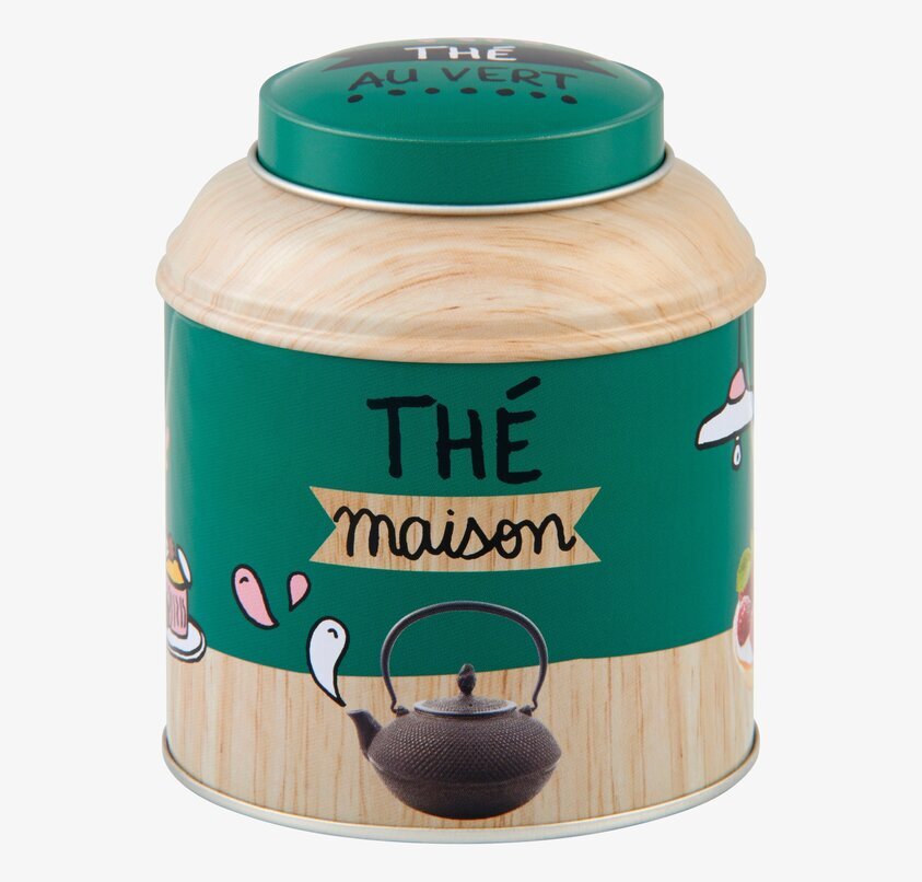 Plåtburk Löste från Derriére la porte med färgglada mönster