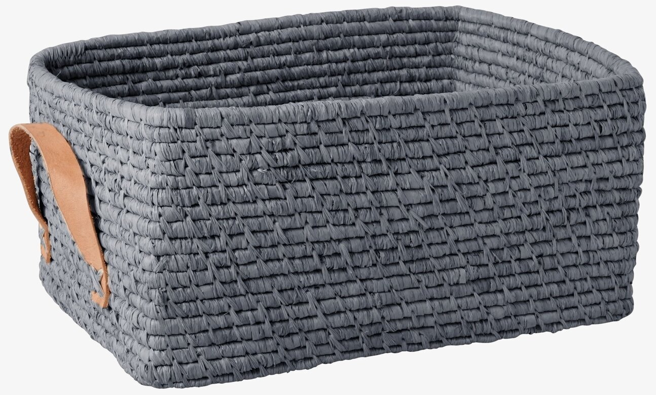 Raffiakorg Blå från Rice - stilren och praktisk förvaring