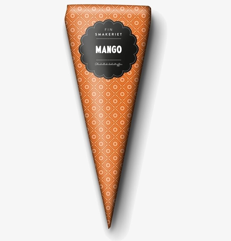 Bild av exklusiv konformad förpackning med tryfflar