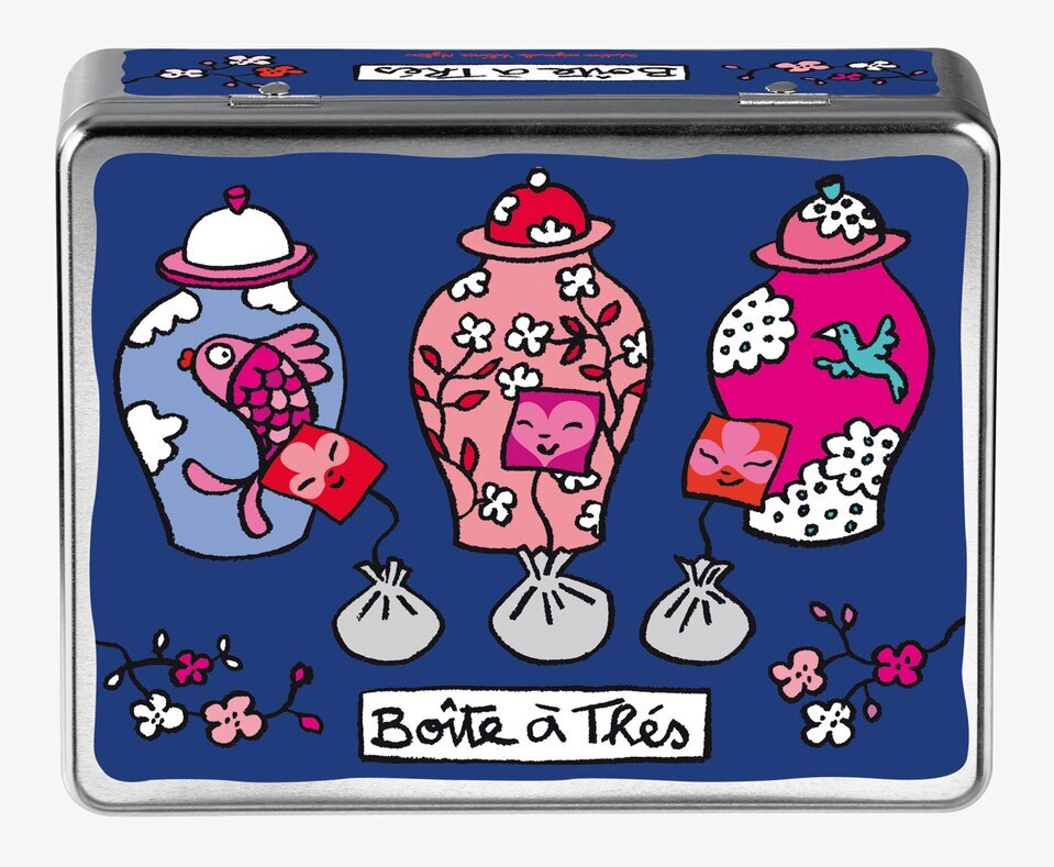 Teburk Te Kina blå från Derriére la porte med kinesisk konst