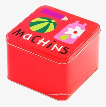 Plåtburk Alfabet rosa set från Derriére la porte