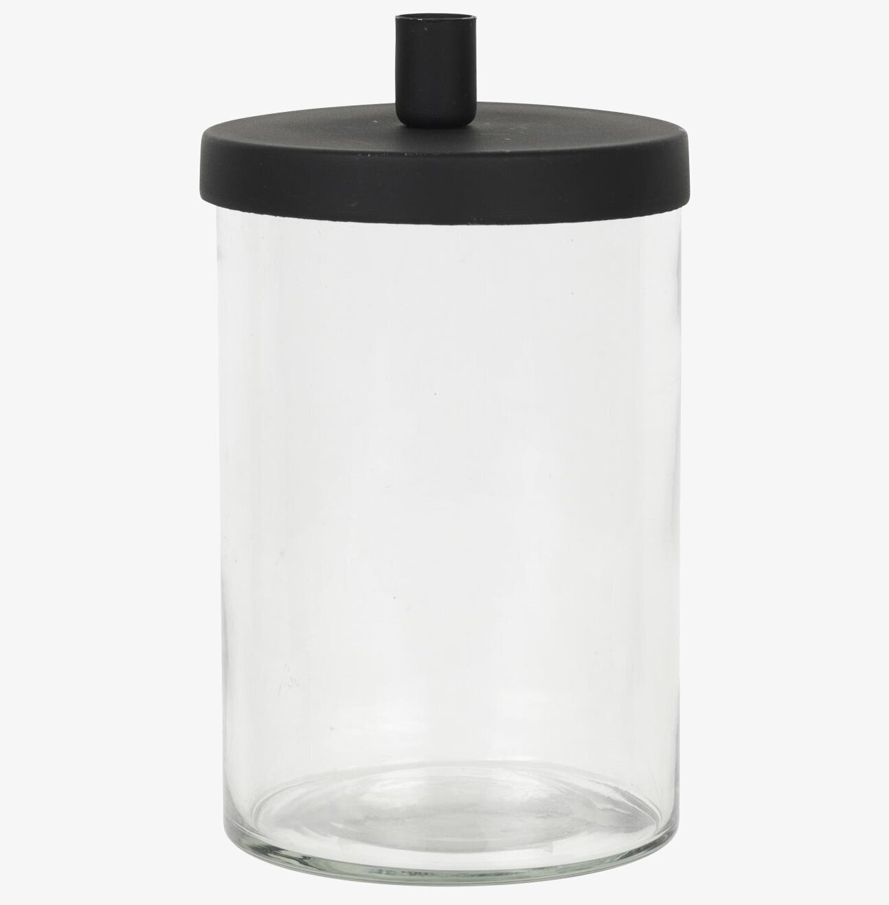 Ljusstake Förvaring Svart från IB Laursen i glas och metall