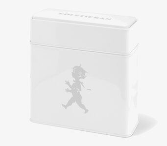 Plåtburk Kaffefilter Vit från Solstickan med stilren design