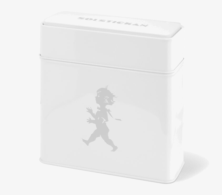 Plåtburk Kaffefilter Vit från Solstickan med stilren design