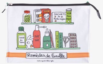 Bild av färgglad och funktionell medicinnecessär