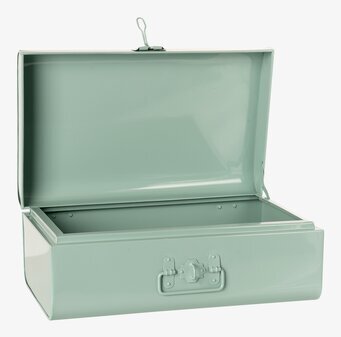 Bild av mintgrönt plåtfodral med elegant design