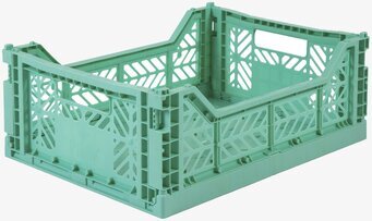 Foto av stapelbar förvaringsback i mintgrön design