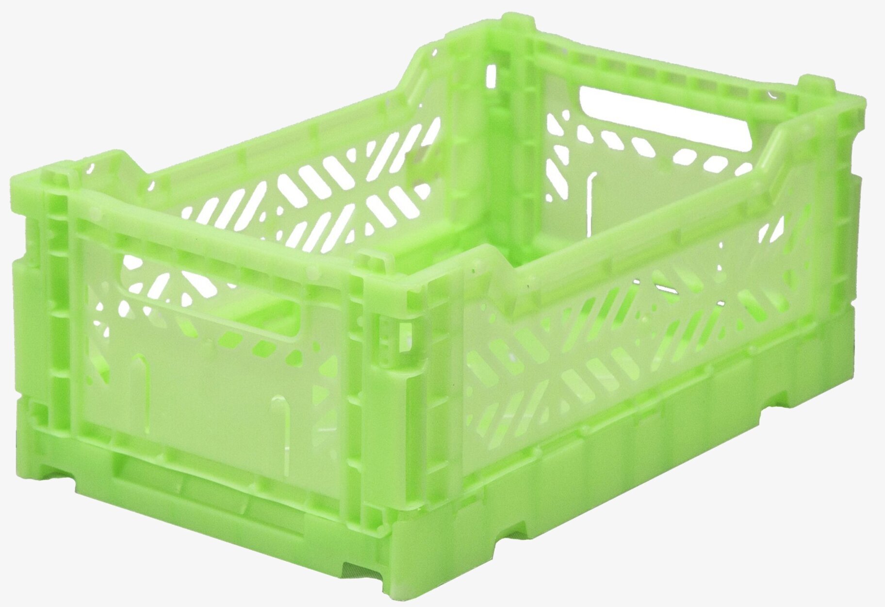 Förvaringsback Mini Fluorescent från Aykasa i limegrön färg