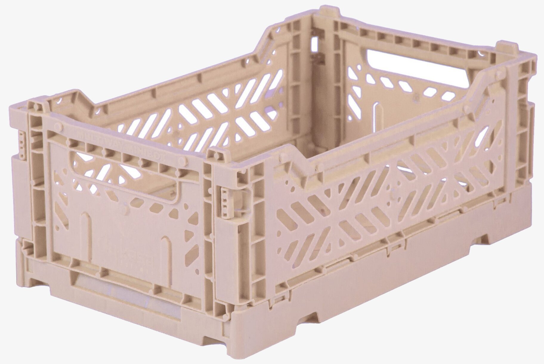 Förvaringsback Mini Milk Tea från Aykasa i beige plast