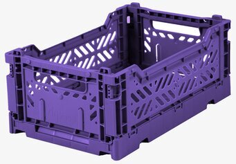 Bild av elegant violett förvaringsback med stilren design