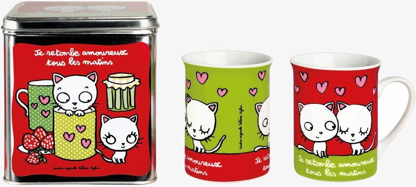 Plåtburk Min lilla katt från Derriére la porte med kattmotiv