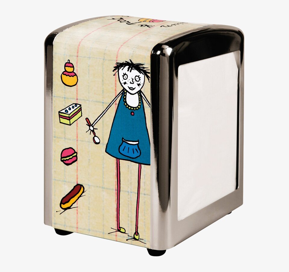 Foto av livfullt servettställ med lekfull design