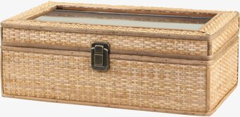 Bild av elegant och funktionell förvaringslåda i rotting