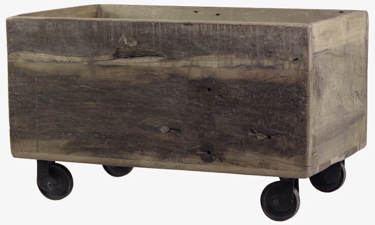 Grimaud Trälåda På Hjul från Chic Antique i återvunnet trä