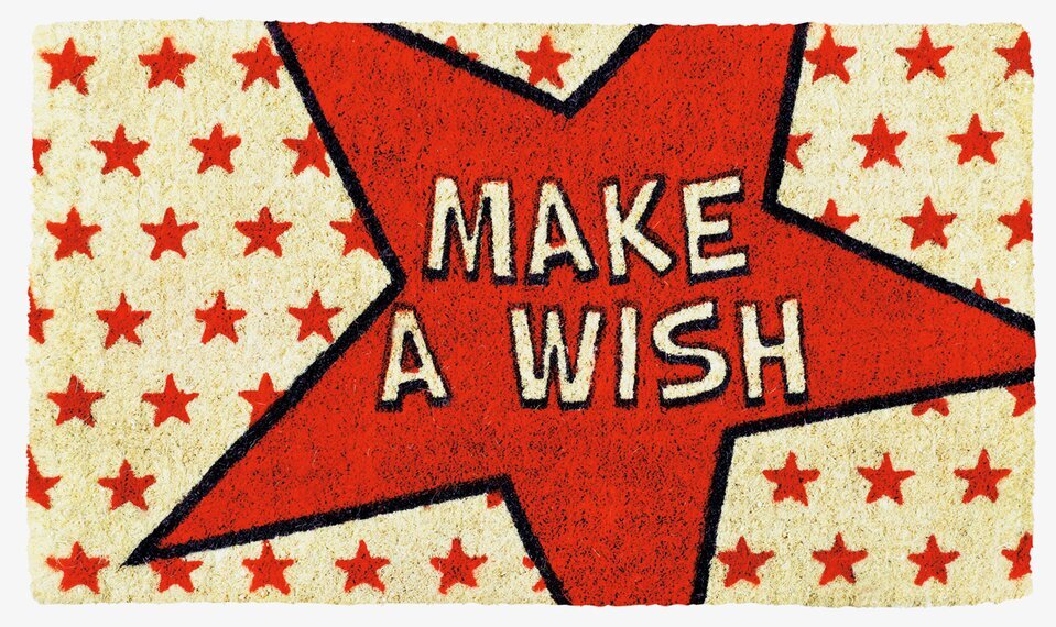 Dörrmatta Make a wish från Derriére la porte, färgglad