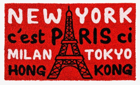 Dörrmatta Resa från Derriére la porte med Eiffeltornet
