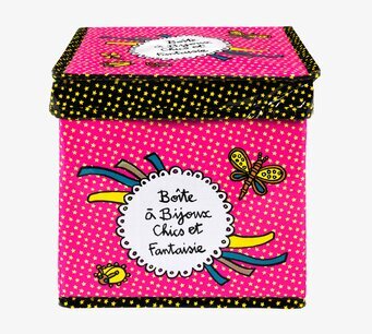 Bild av färgstark förvaringsbox med stjärnmönster