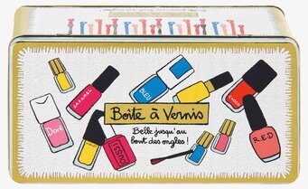 Plåtburk Nagellack Derriére la porte Plåtburkar Metallburkar