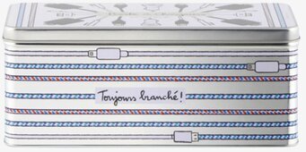 Plåtburk Laddare från Derriére la porte med dekorativ design