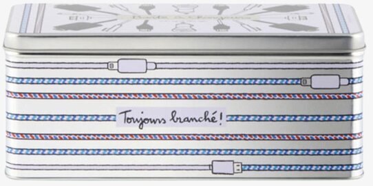 Plåtburk Laddare från Derriére la porte med dekorativ design