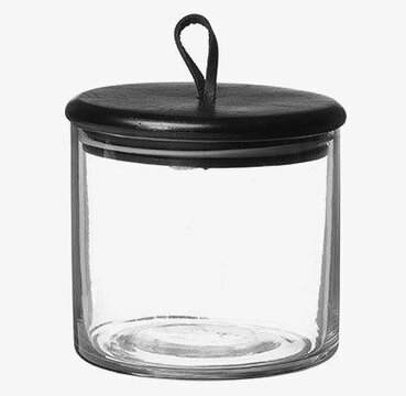 Glasburk Kuta Svart S från Wikholm Form med svart lock