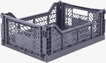 Bild av stilren och praktisk blågrå förvaringsback