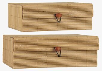 Bild av eleganta bambulådor för stilfull förvaring