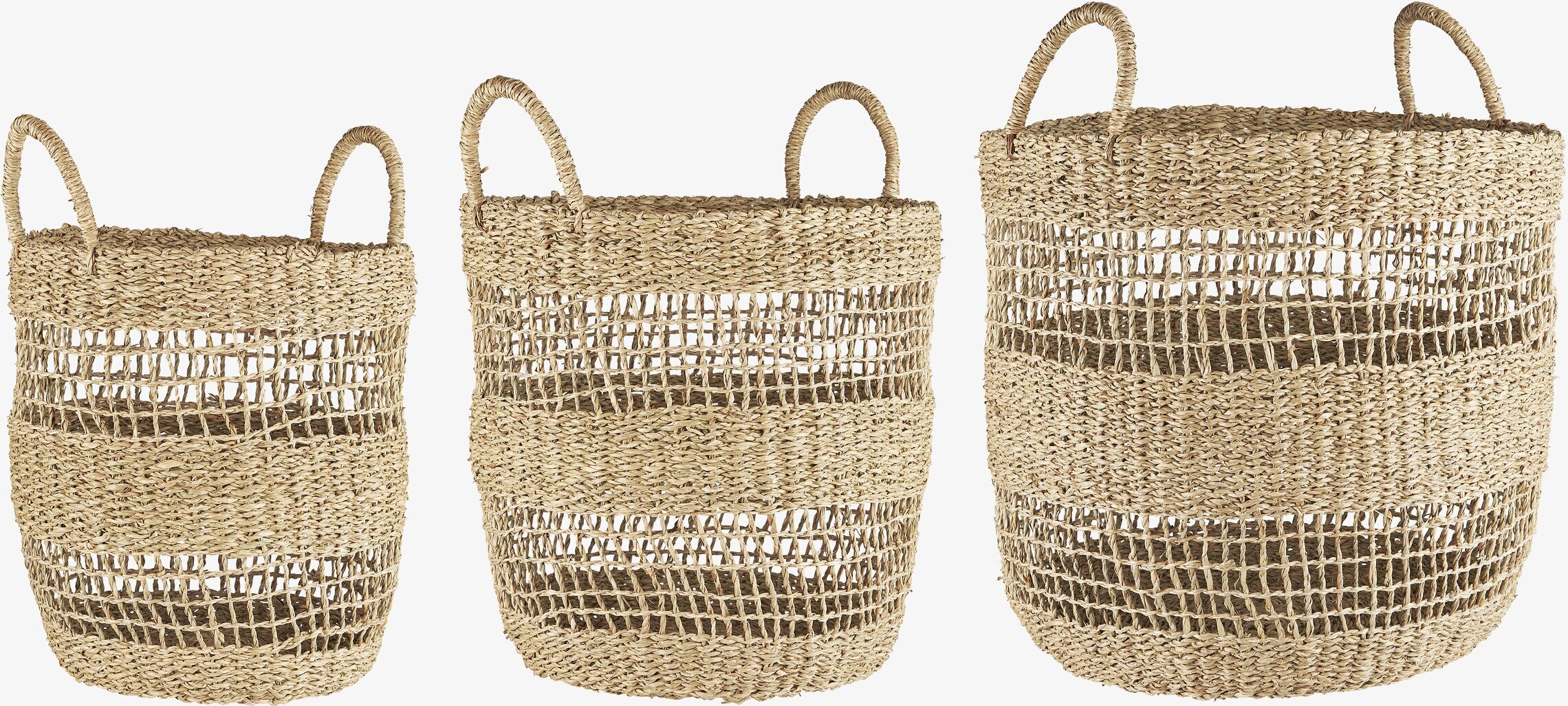 Bild av rustika korgar i naturligt fibermaterial