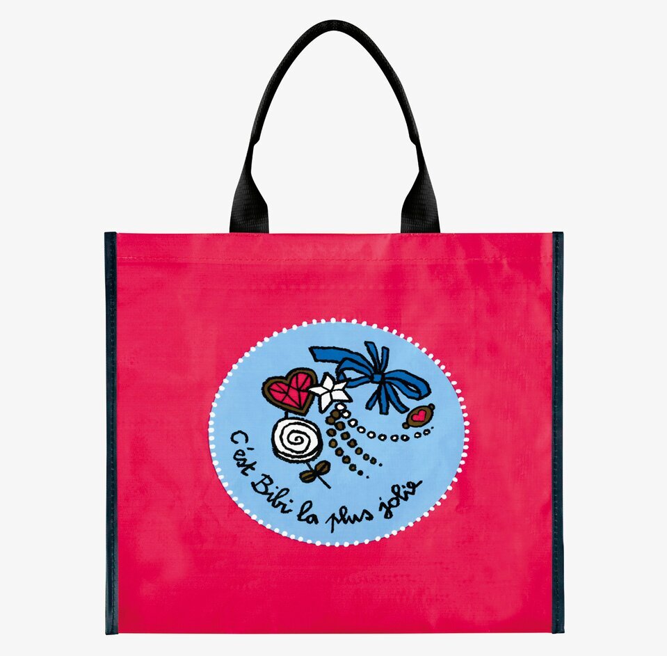 Bild av livfull shoppingväska med unik design och stil